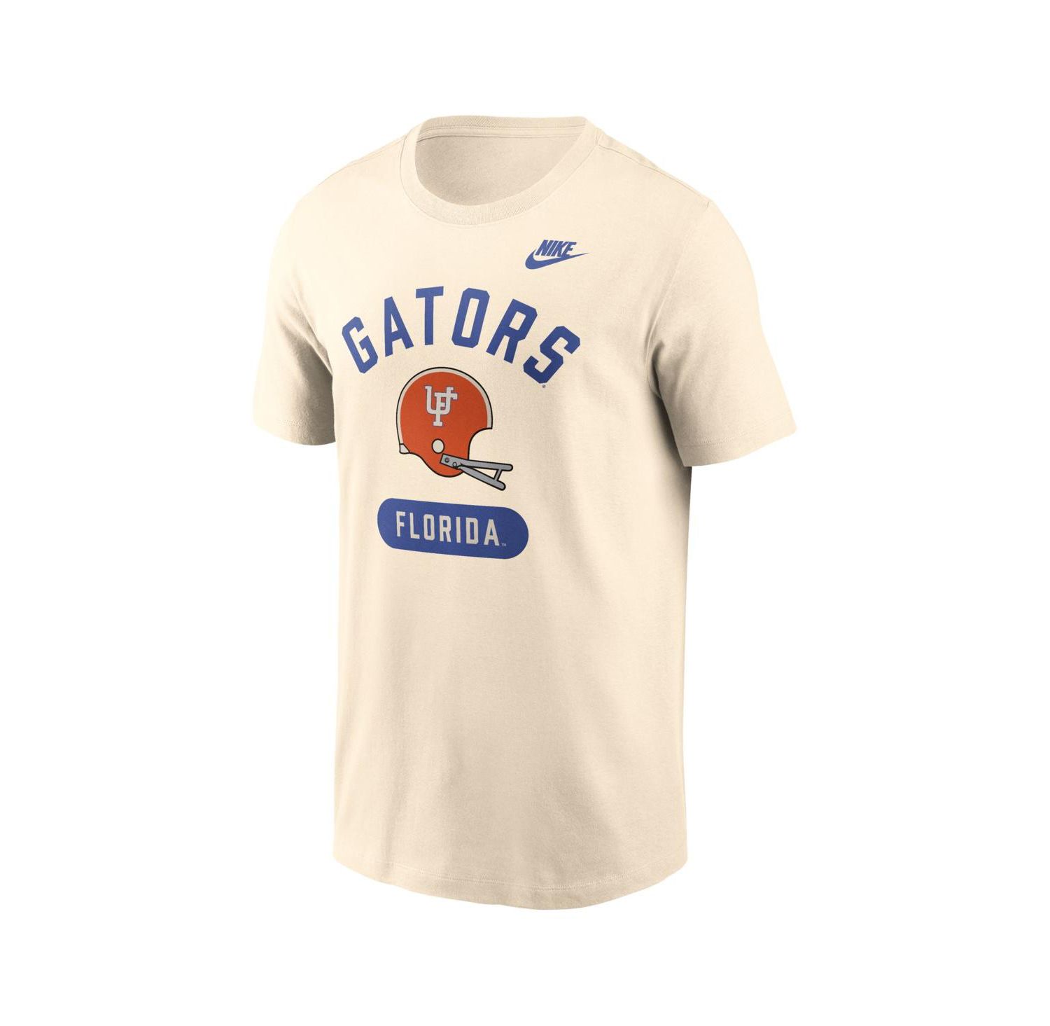 Men's Natural Florida Gators Legacy Arch Helmet T-Shirt