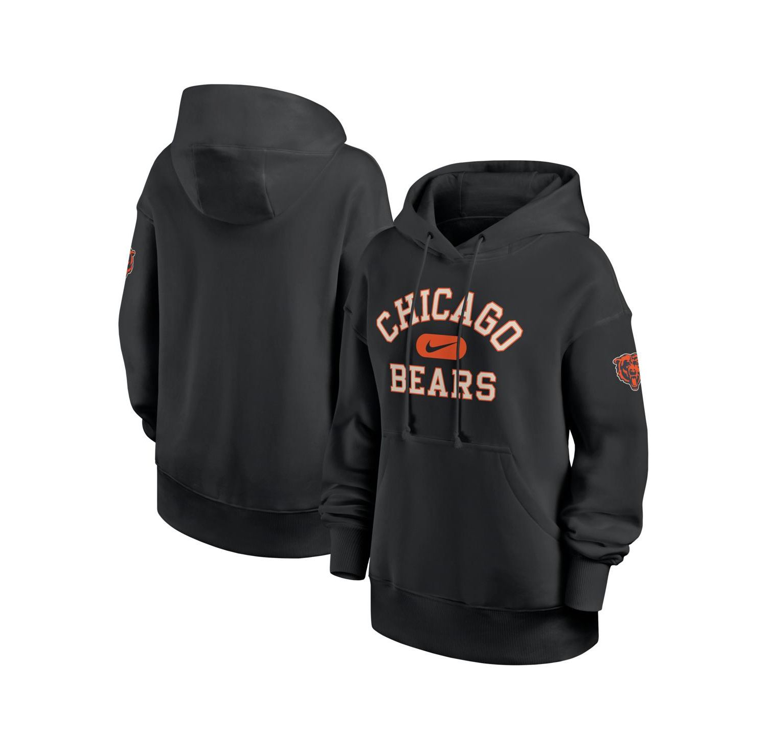 Women's Black Chicago Bears Oversized Legacy Phoenix Hoodie