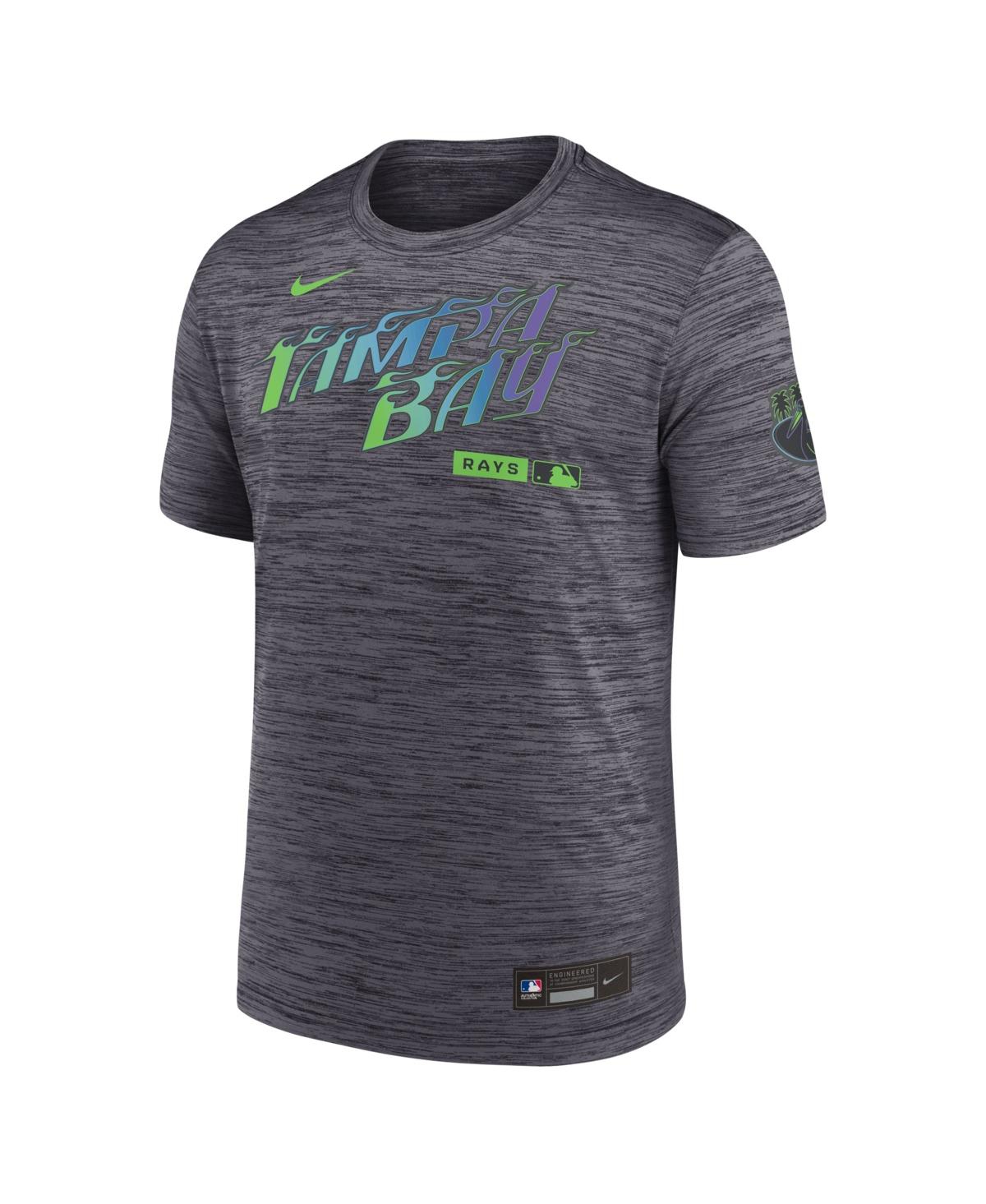 Nike Men's Black Tampa Bay Rays Authentic Collection City Connect Velocity Dri-fit T-Shirt