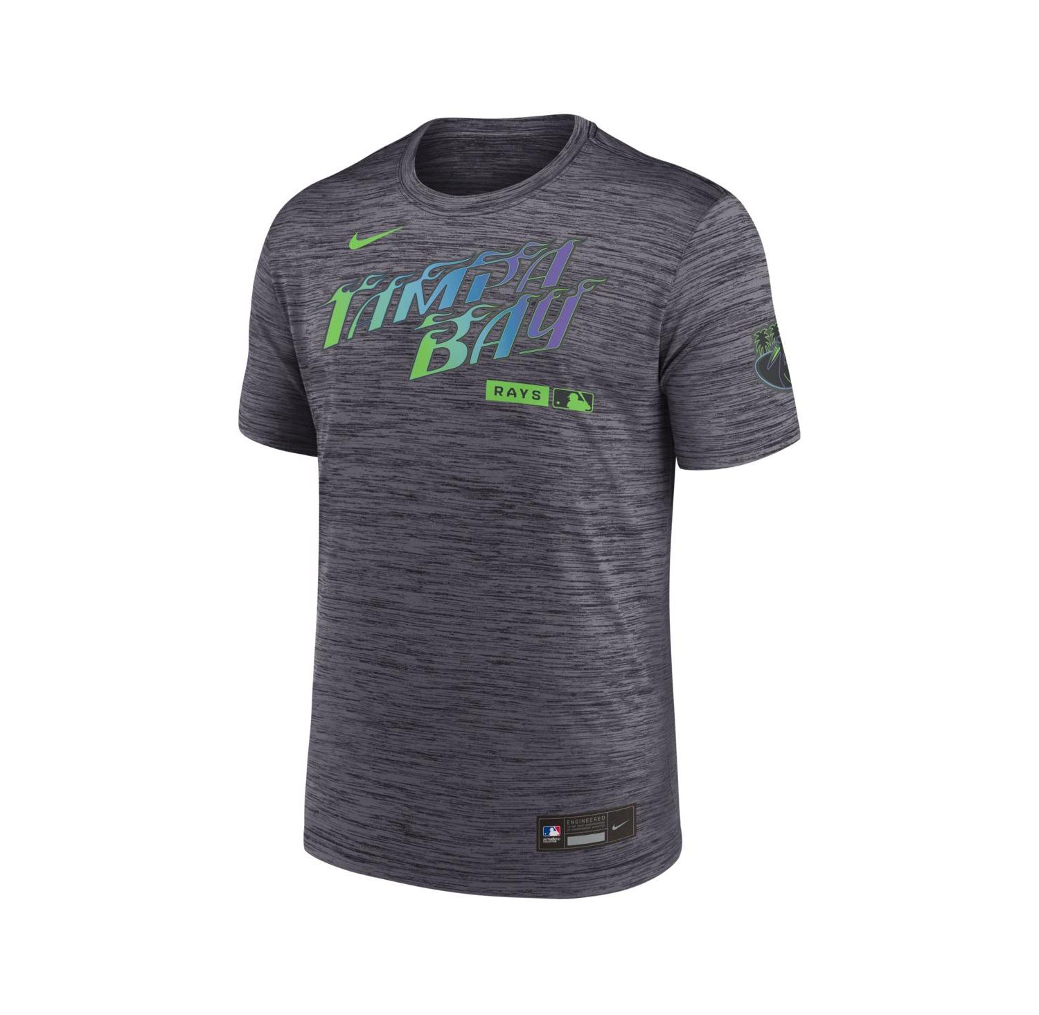 Men's Black Tampa Bay Rays Authentic Collection City Connect Velocity Dri-FIT T-Shirt