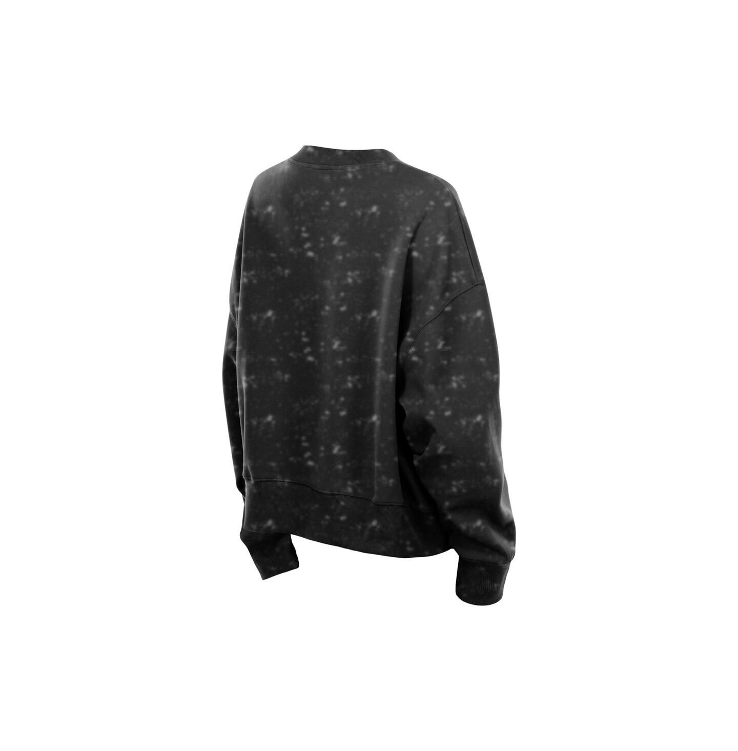 Женская толстовка New Era Black Pittsburgh Pirates Throwback Oversized Boxy — фото 3