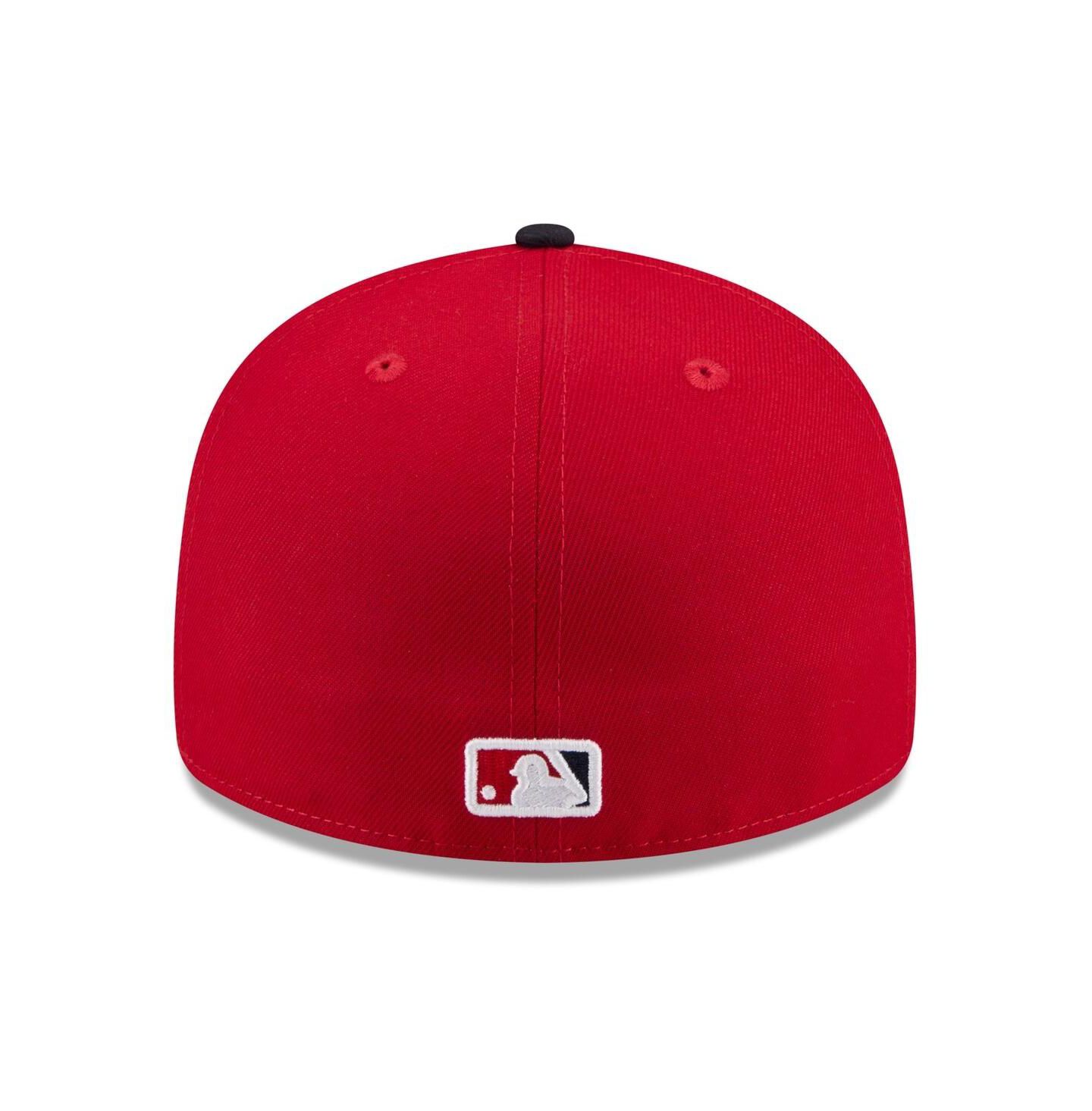 Мужская кепка New Era Red/Navy Washington Nationals 2026 Spring Training Low Profile 59FIFTY Fitted Hat — фото 4