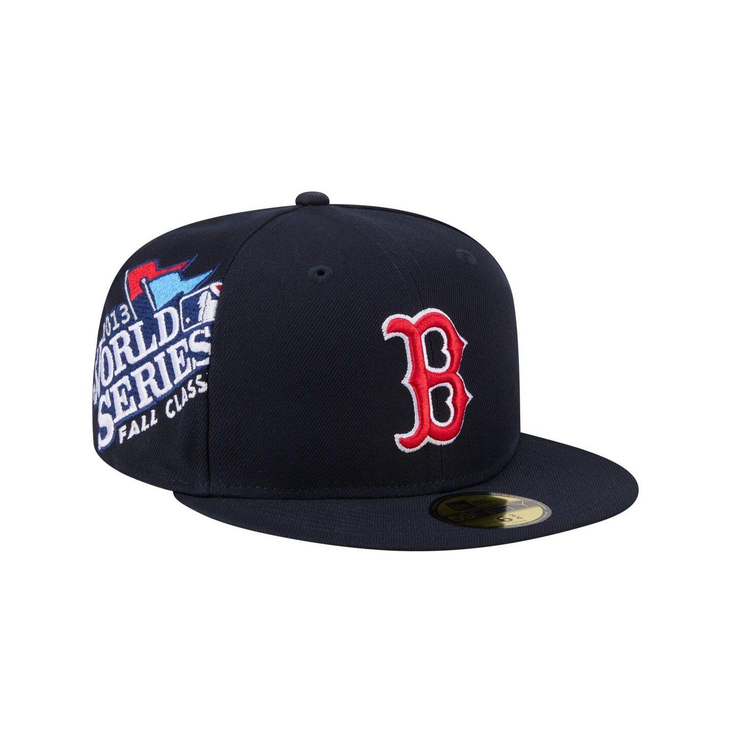 Мужская кепка New Era Navy Boston Red Sox Hidden Hit 59FIFTY Fitted Hat — фото 1