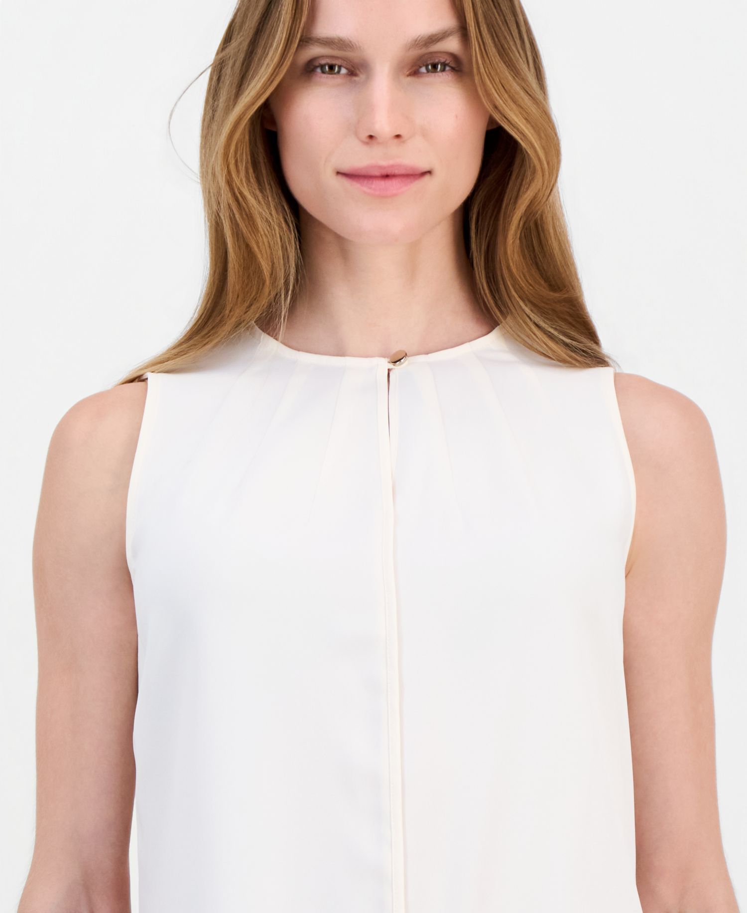 Women's Keyhole Sleeveless Blouse