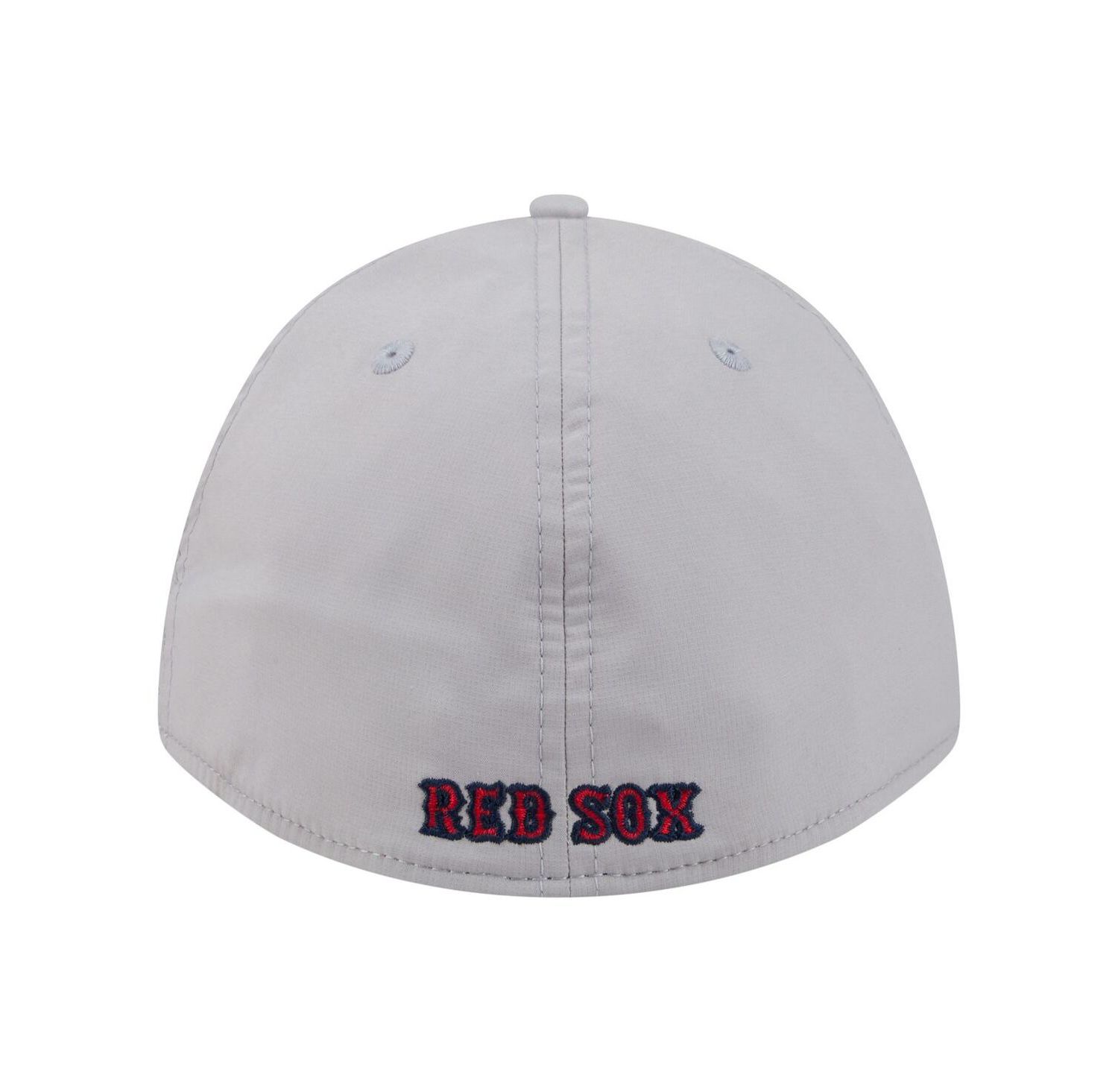 Men's Gray Boston Red Sox Patch 39THIRTY A-Frame M-Crown Perforated Flex Hat