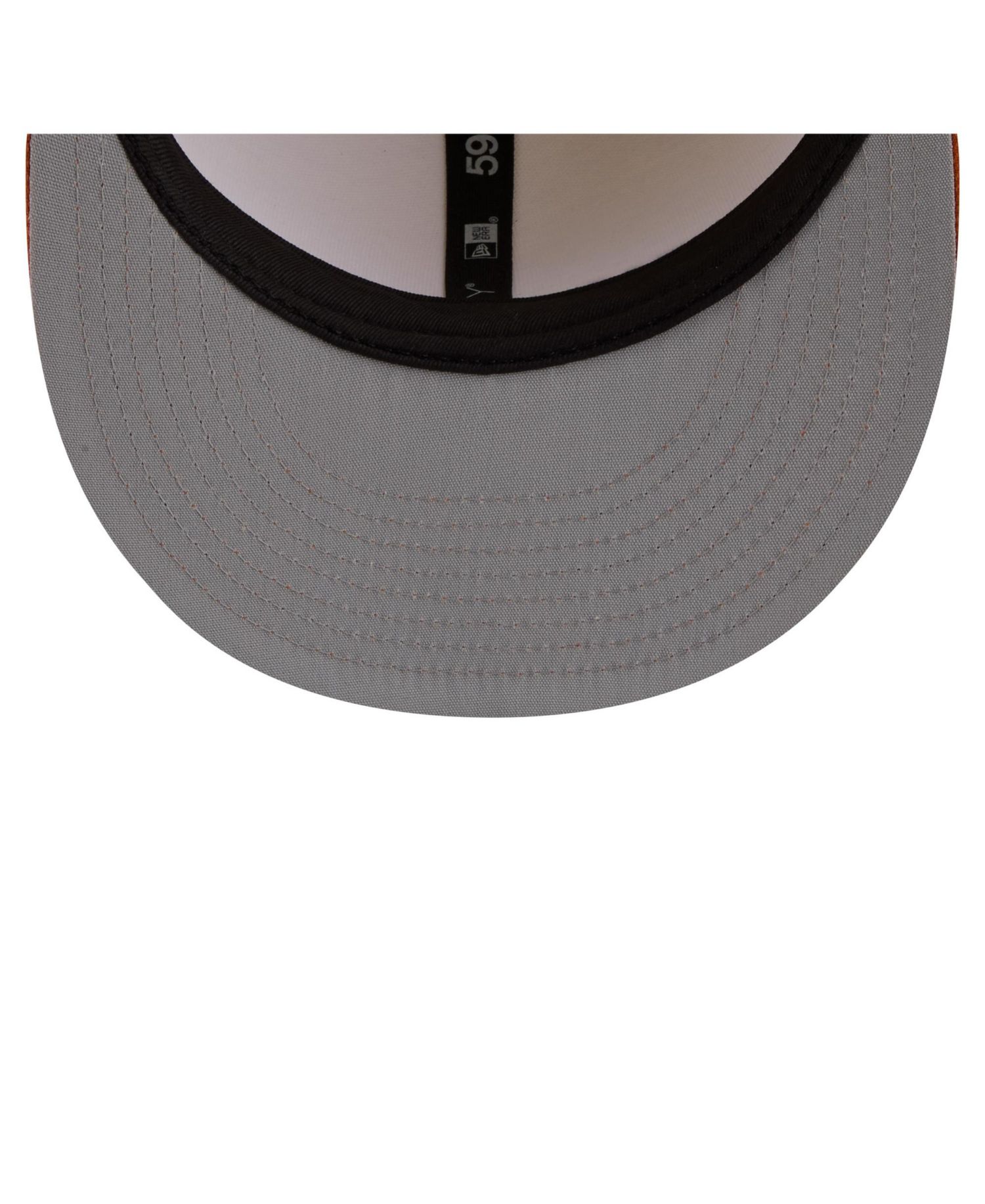 Men's Cream/Texas Orange Texas Longhorns Two-Tone Script 59FIFTY Fitted Hat