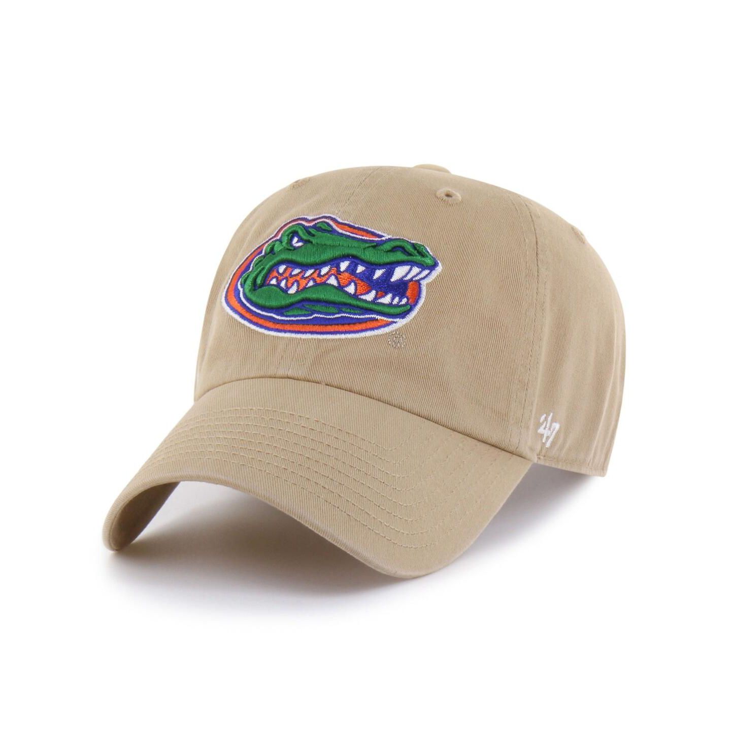 Мужская кепка '47 Brand Khaki Florida Gators Vault Clean Up Adjustable Hat — фото 1