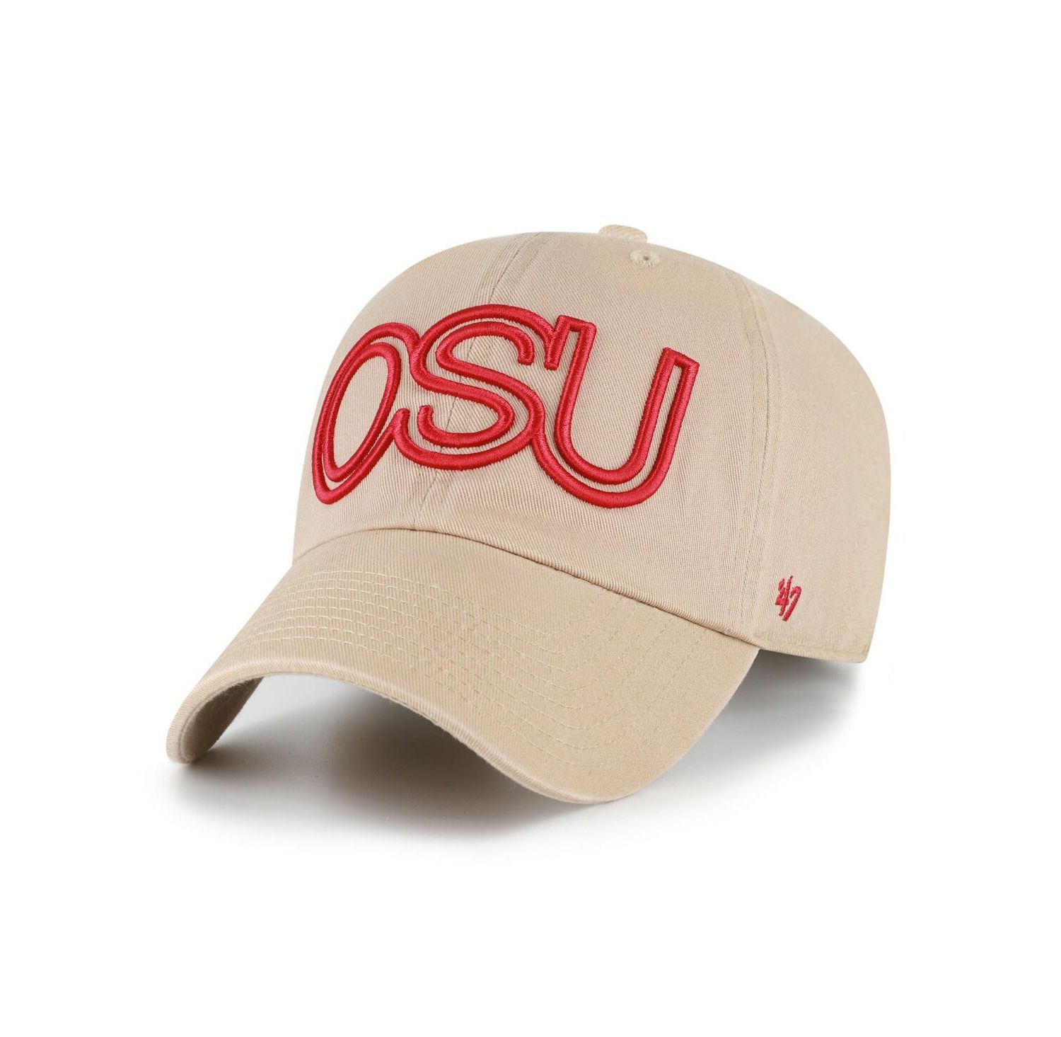 Men's Khaki Ohio State Buckeyes Vault Clean Up Adjustable Hat