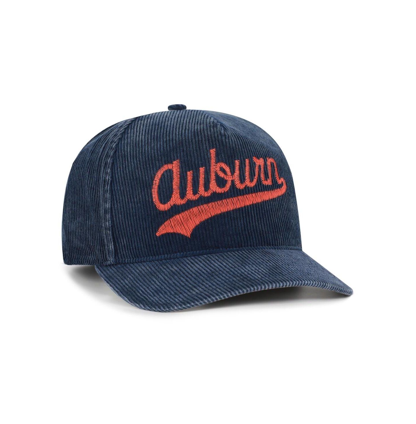 Мужская кепка '47 Brand Navy Auburn Tigers Reclaim Snow Wash Corduroy Hitch Adjustable Hat — фото 2