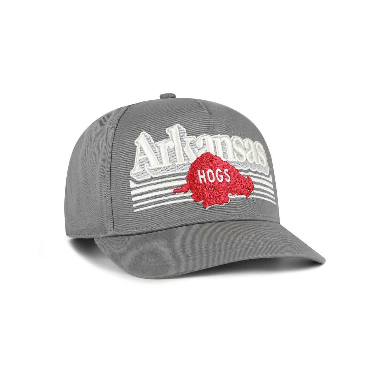 Men's Gray Arkansas Razorbacks Script Fade Hitch Adjustable Hat