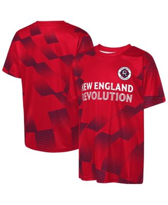 Big Boys and Girls Red New England Revolution Sheer Thrill T-Shirt