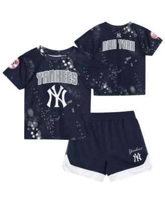 Preschool 2-Piece Navy New York Yankees Pinch Hitter Infielder T-Shirt and Shorts Set