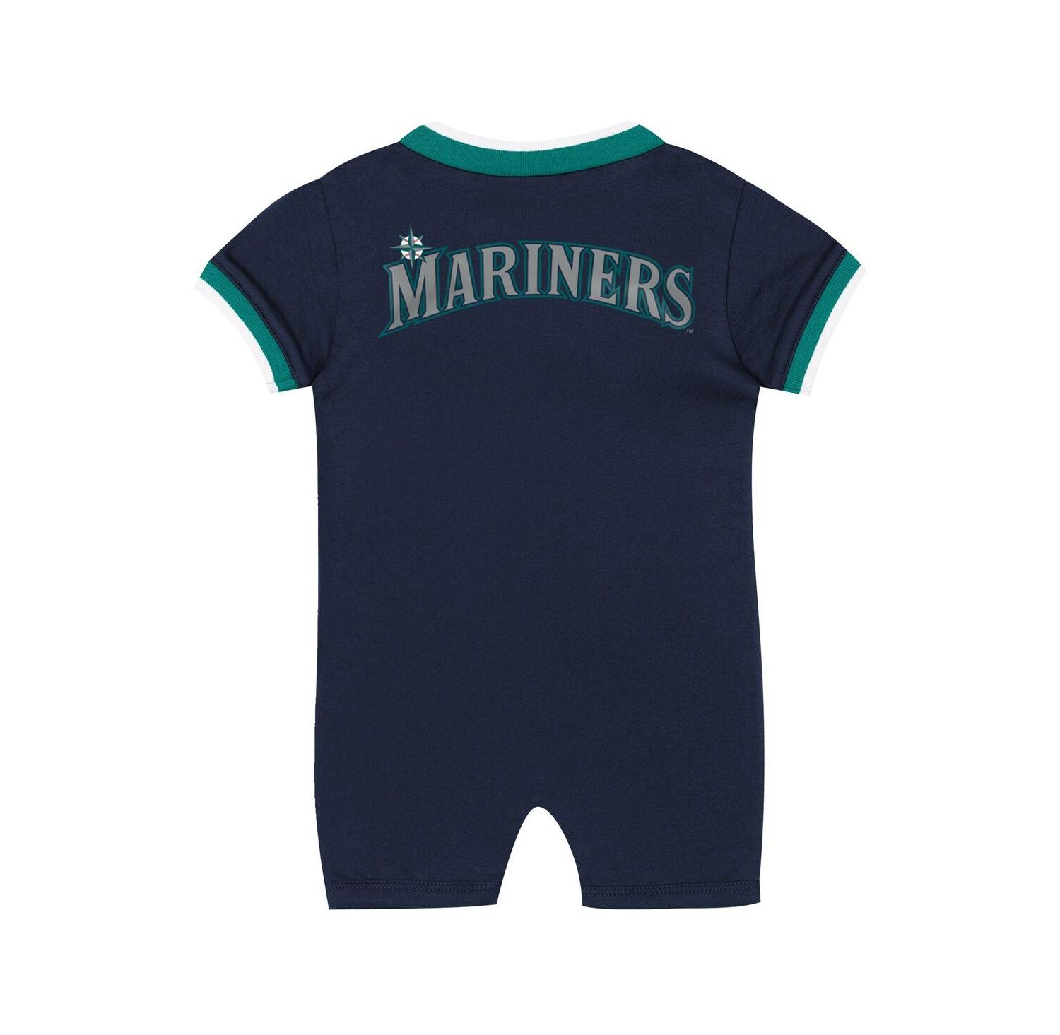 Baby Boys and Girls Navy Seattle Mariners Pinch Coverall