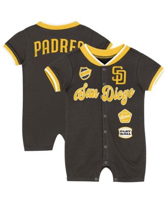 Baby Boys and Girls Brown San Diego Padres Pinch Coverall