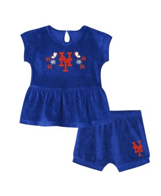 Girls Toddler 2-Piece Royal New York Mets Hop Base Fashion T-Shirt and Shorts Set