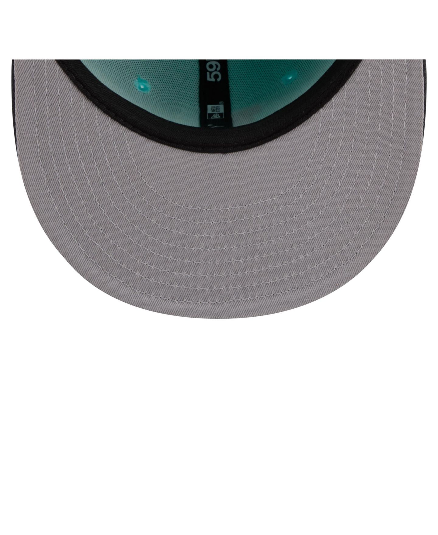 Мужские головные уборы New Era Turquoise/Charcoal Los Angeles Dodgers Two-Tone Color Pack 59FIFTY Fitted Hat — фото 5