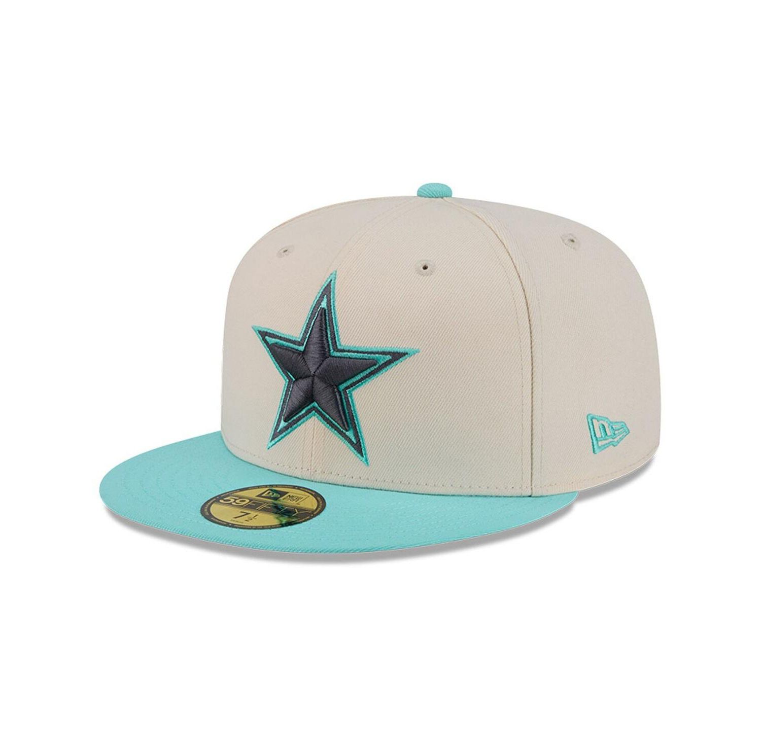Men's Cream/Light Blue Dallas Cowboys Two-Tone Color Pack 59FIFTY Fitted Hat