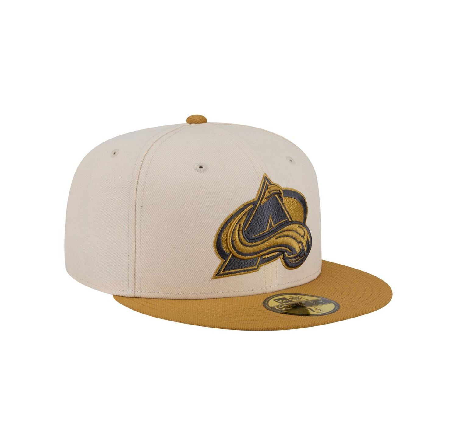 Men's Cream/Tan Colorado Avalanche Colorpack Two-Tone 59FIFTY Fitted Hat