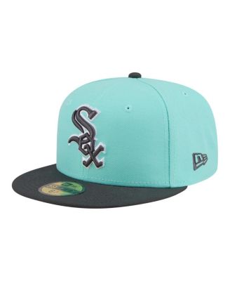 Men's Turquoise/Charcoal Chicago White Sox Two-Tone Color Pack 59FIFTY Fitted Hat