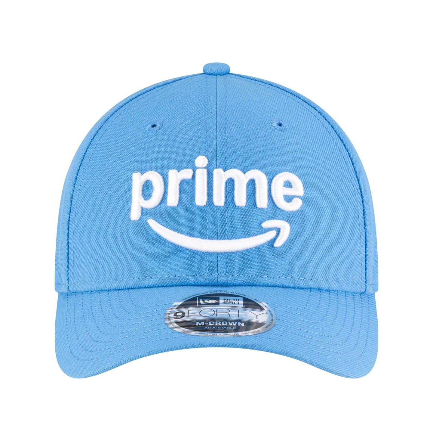 Мужская кепка New Era Light Blue Chase Elliott Amazon Prime 9FORTY M-Crown Adjustable Hat — фото 2