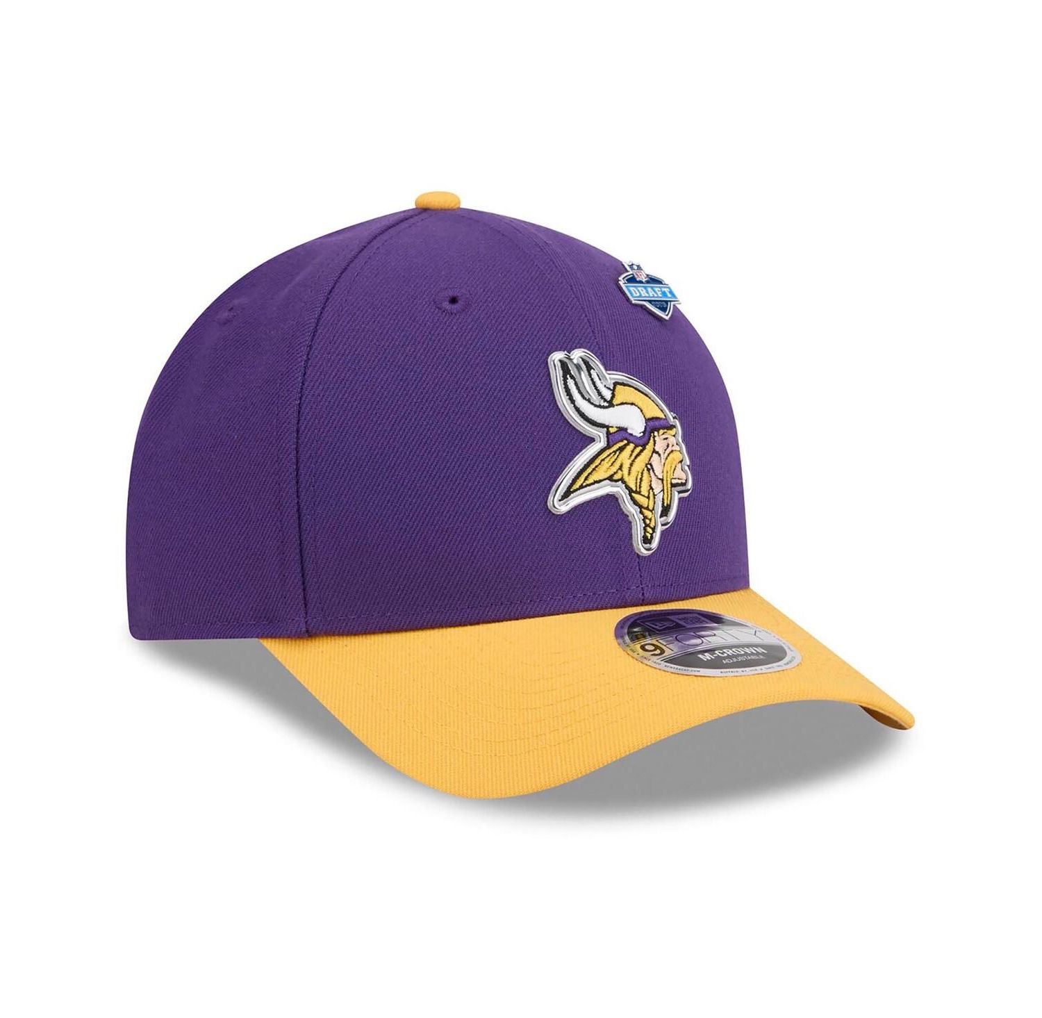 Men's Purple/Gold Minnesota Vikings 2026 NFL Draft 9FORTY M-Crown Adjustable Hat