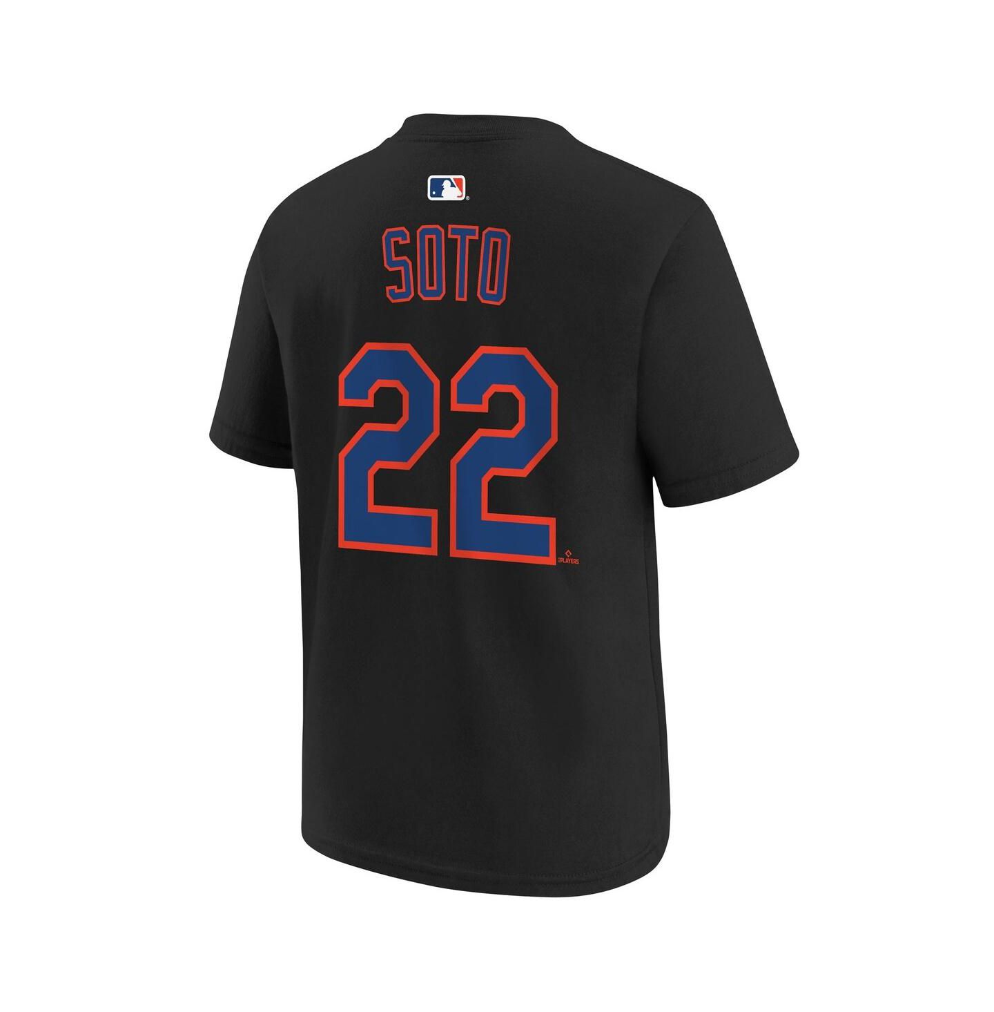 Детская футболка Nike Juan Soto Black New York Mets Name & Number — фото 3