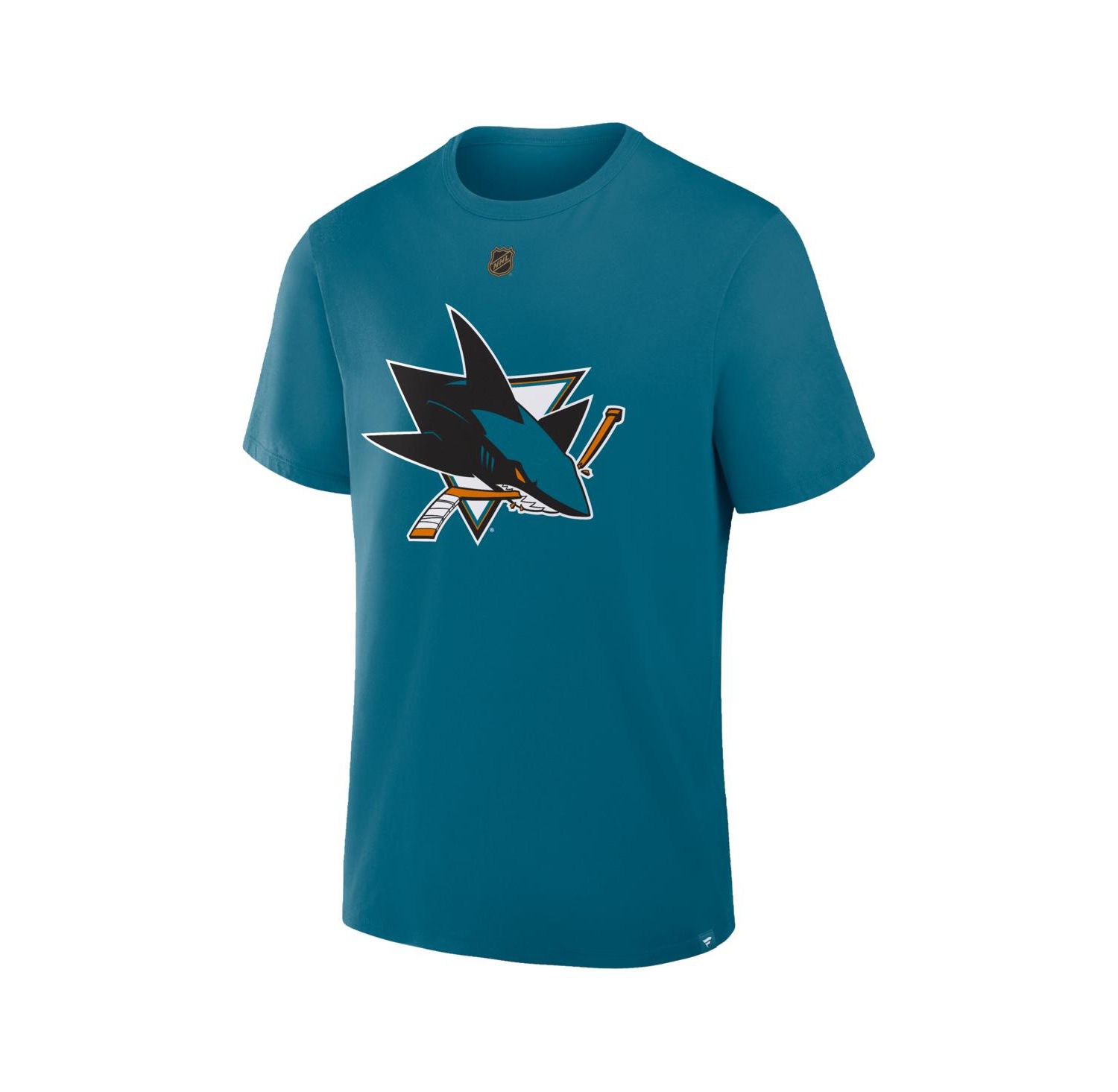 Men's Michael Misa Teal San Jose Sharks Authentic Stack Name & Number T-Shirt