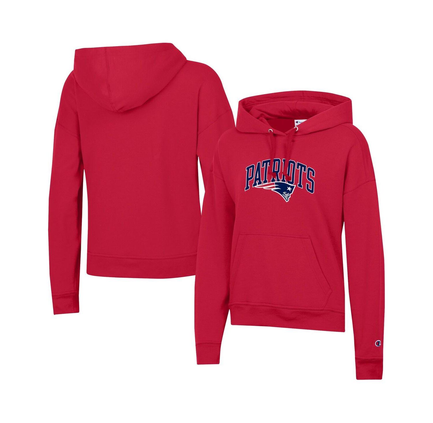 Women's Red New England Patriots Powerblend Hoodie