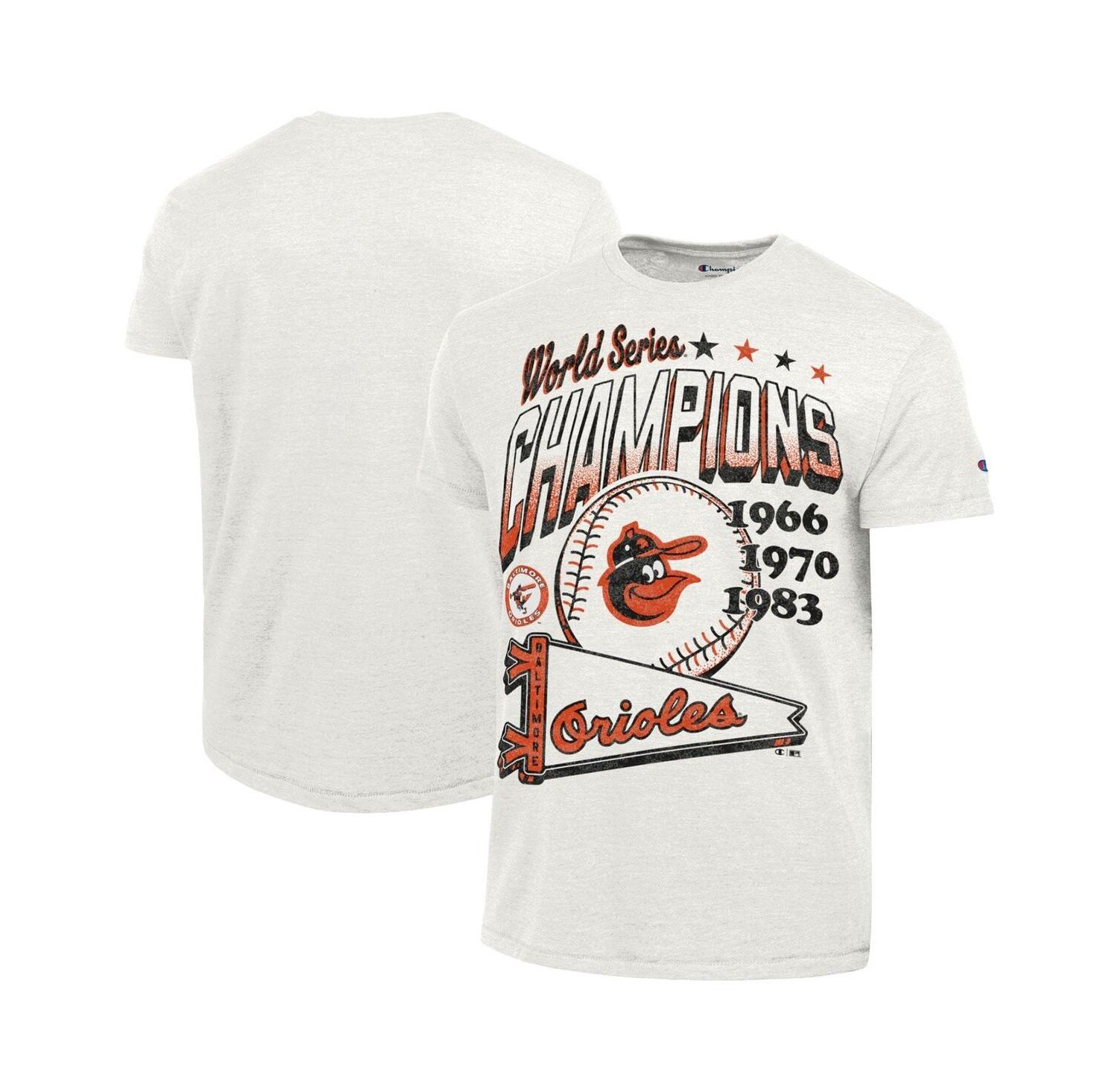 Men's White Baltimore Orioles Winning Tradition Cooperstown Tri-Blend T-Shirt