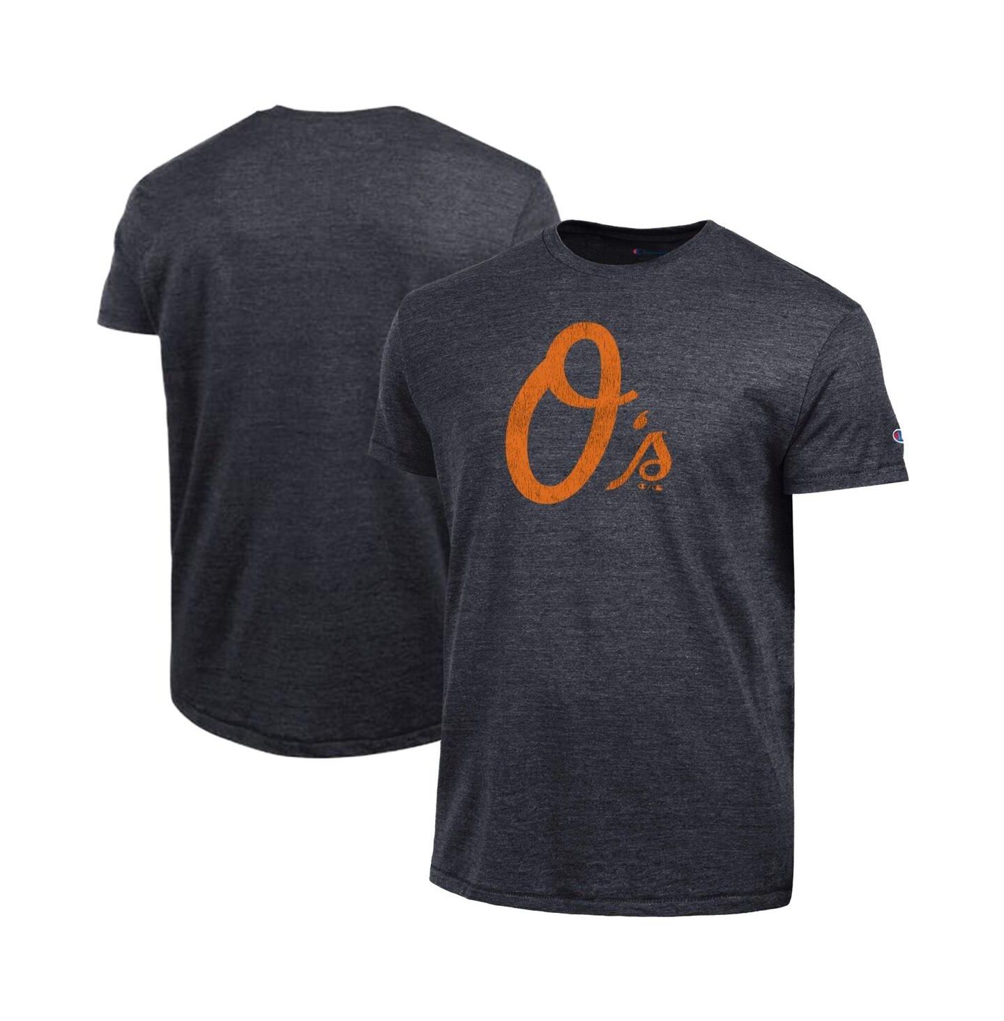 Мужская футболка Champion Black Baltimore Orioles Tri-Blend — фото 1