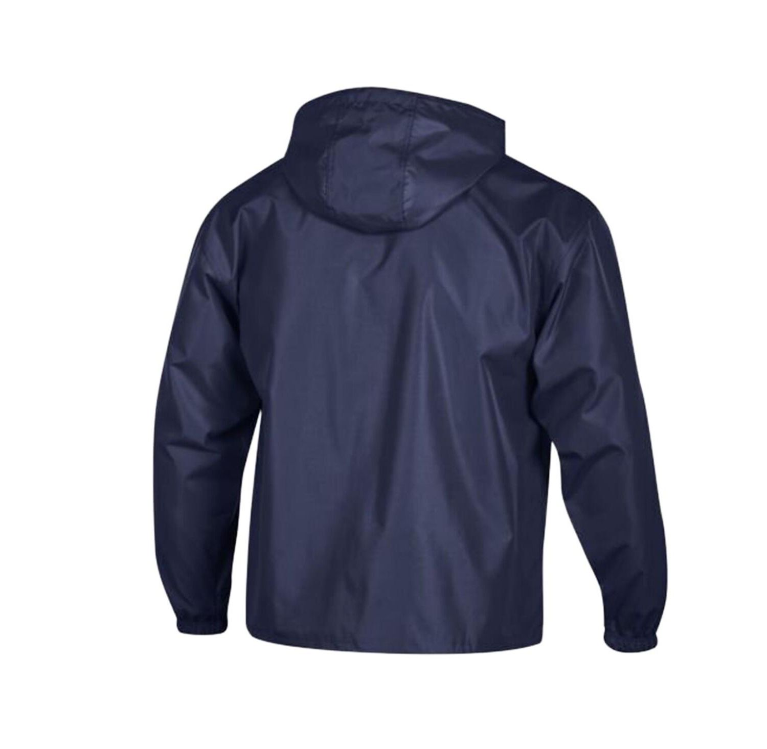 Men's Navy Houston Texans Packable Hooded Windbreaker Half-Zip Jacket