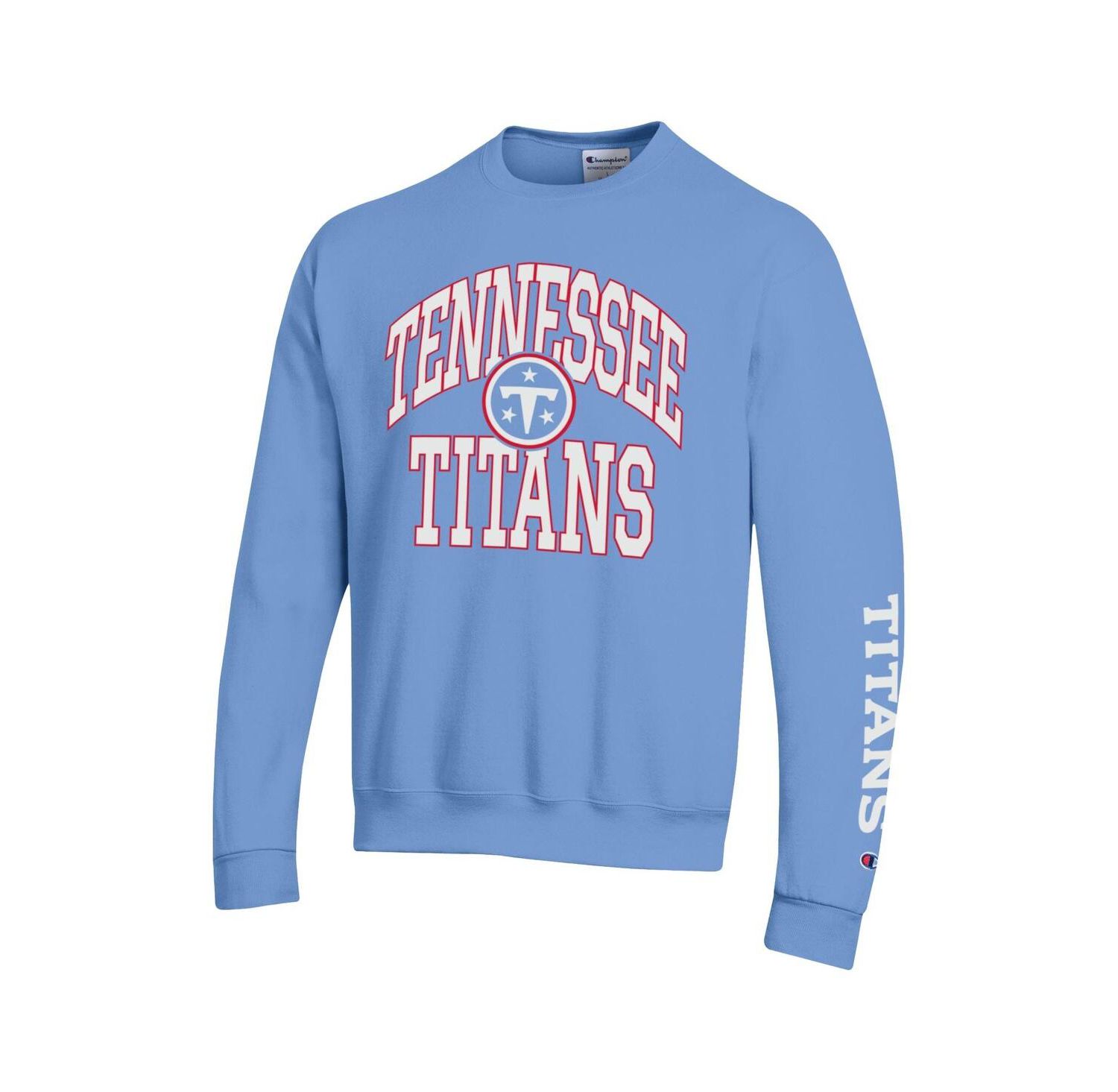 Men's Light Blue Tennessee Titans Powerblend Fleece Sweatshirt