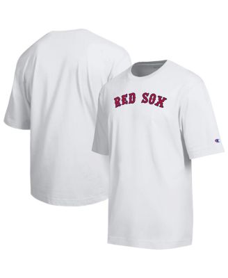 Men's White Boston Red Sox All Star Arched Chenille Wordmark T-Shirt