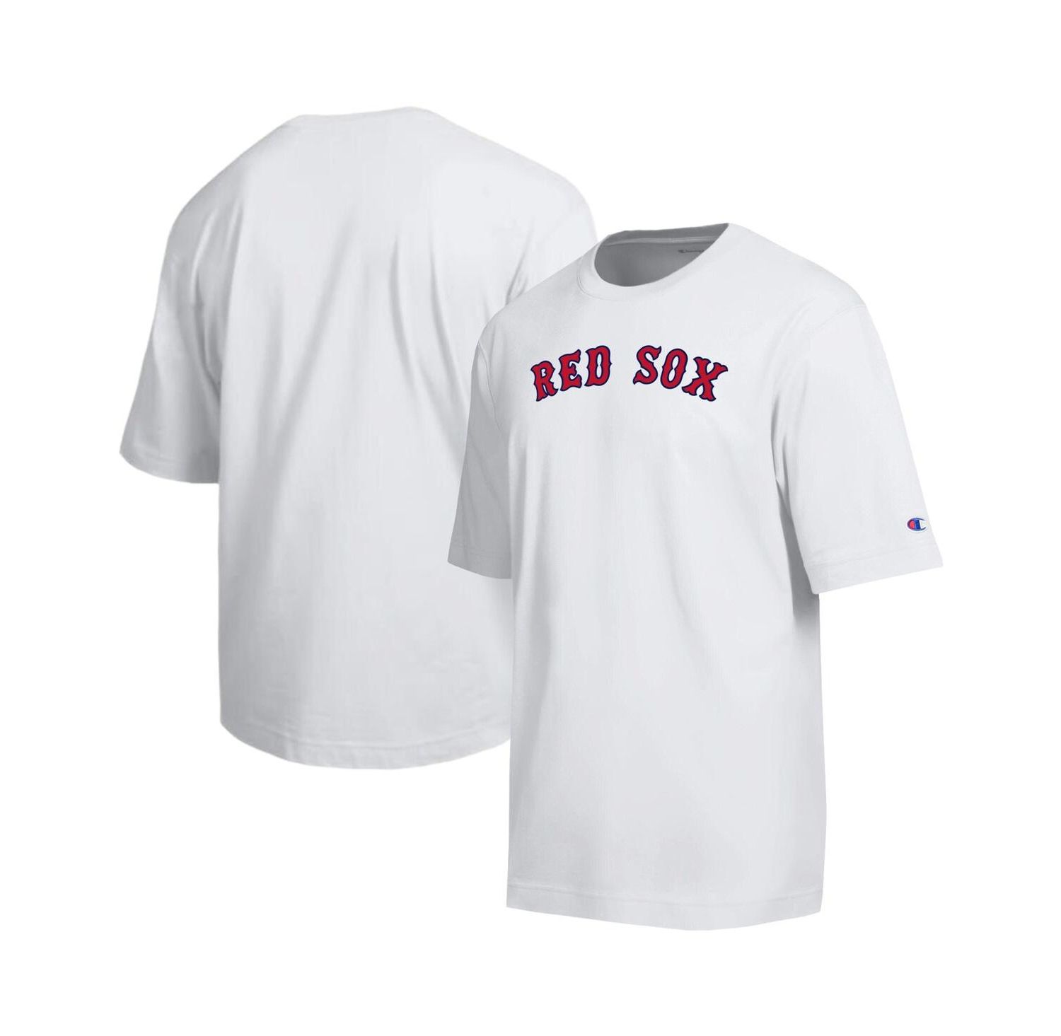 Men's White Boston Red Sox All Star Arched Chenille Wordmark T-Shirt