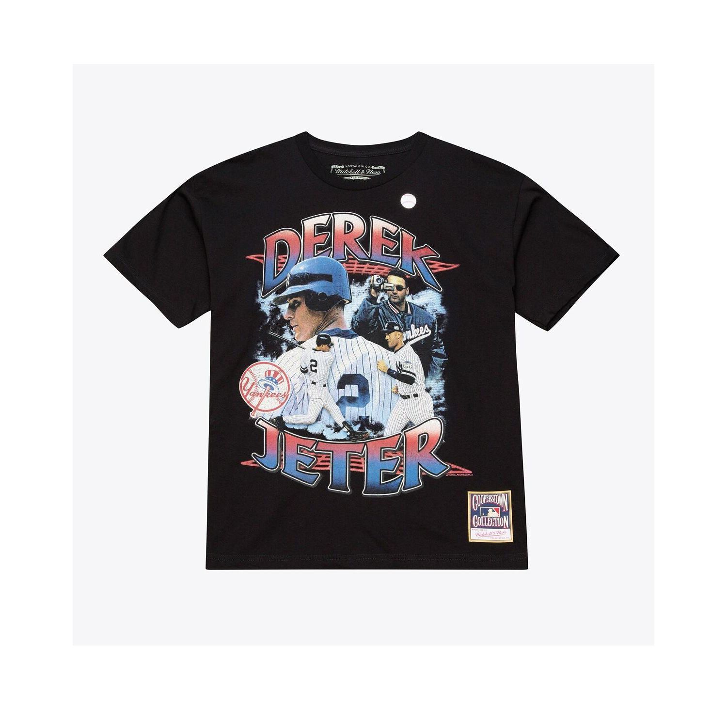Men's Derek Jeter Black New York Yankees Legendary Collage Player T-Shirt