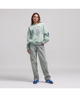 Women's Green Boston Red Sox Yacht Rock Sweatshirt
