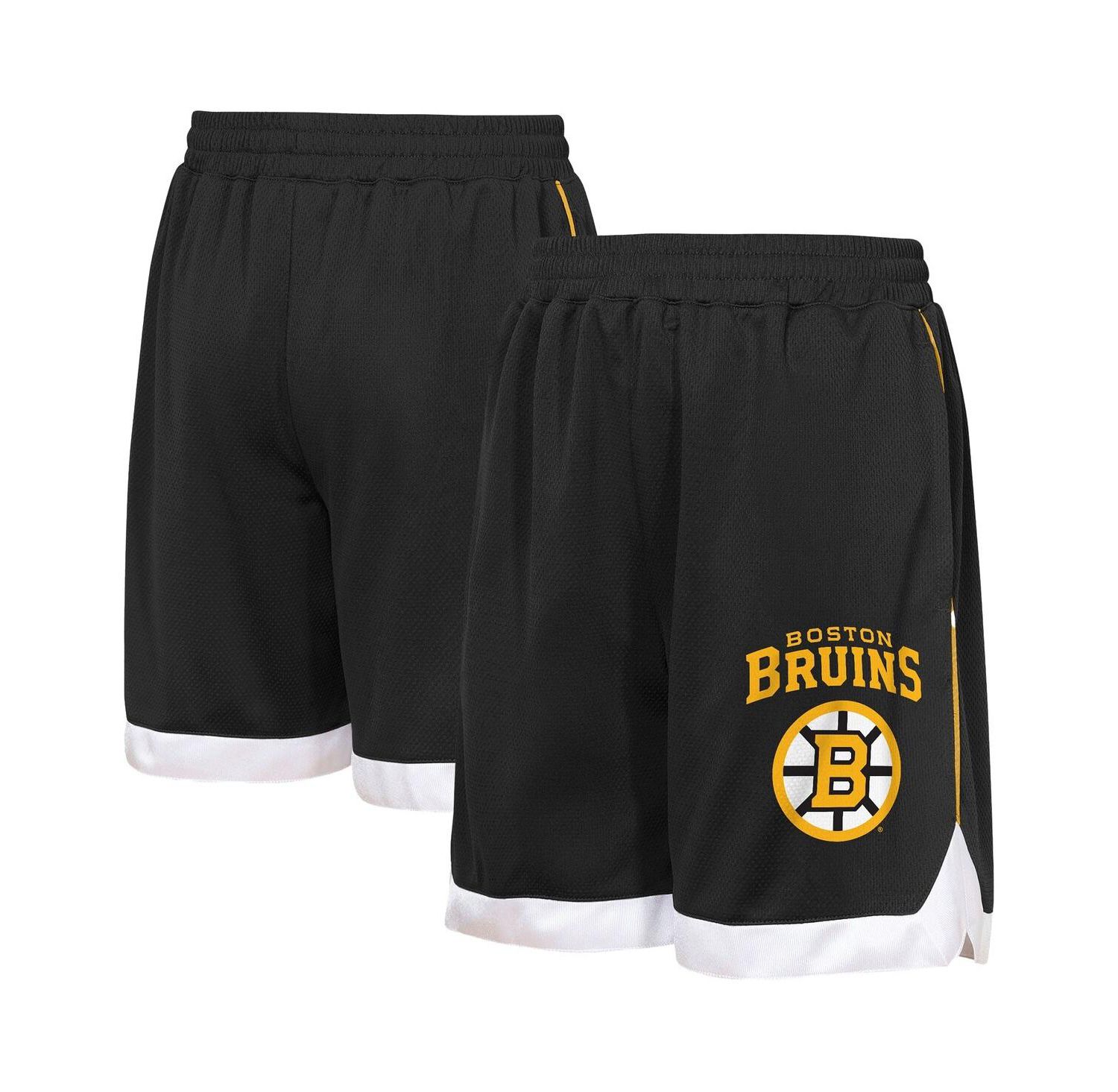 Big Boys and Girls Black Boston Bruins All Star Shorts