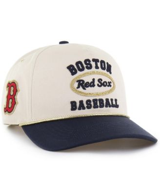 Brand Men's Natural/Navy Boston Red Sox Glitter Rope Hitch Adjustable Hat