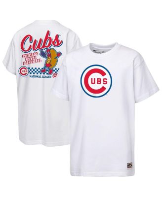 Big Boys and Girls White Chicago Cubs Cooperstown Concession T-Shirt