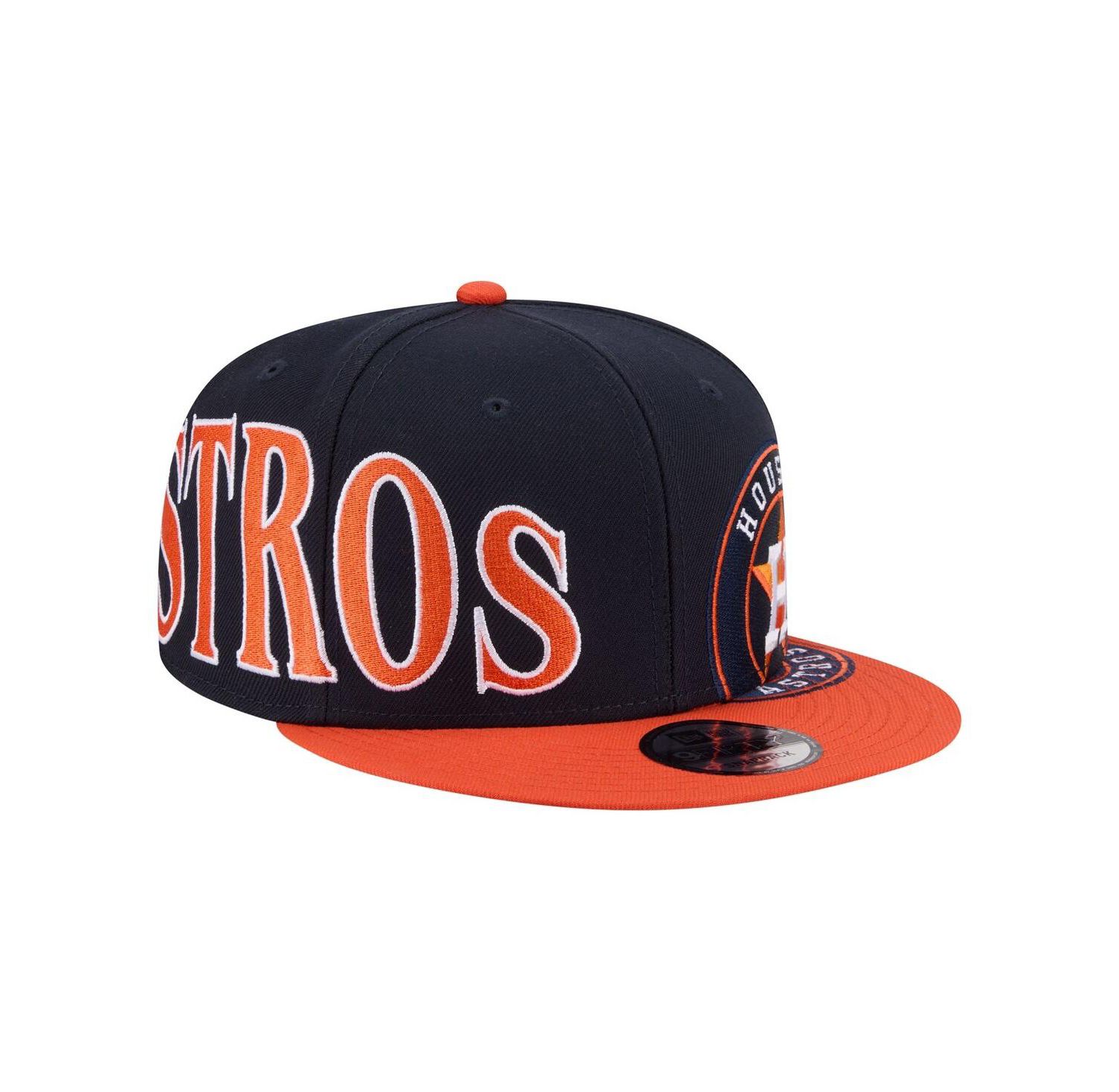 Men's Navy/Orange Houston Astros Stretched Two-Tone 9FIFTY Adjustable Hat