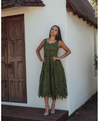 Embroidered Lace Dress - Macy's