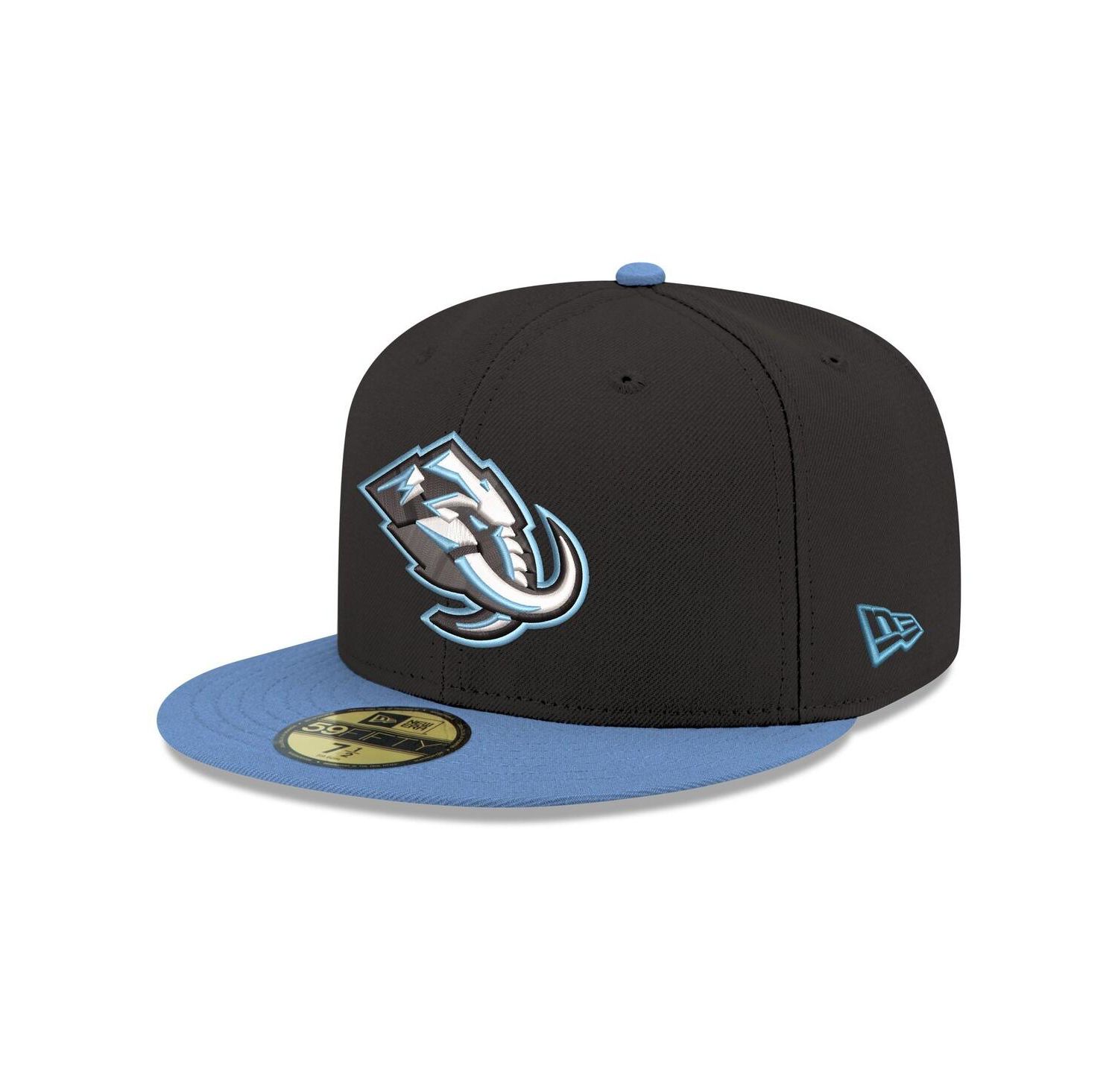 Men's Black Utah Mammoth Core Logo Two-Tone 59FIFTY Fitted Hat