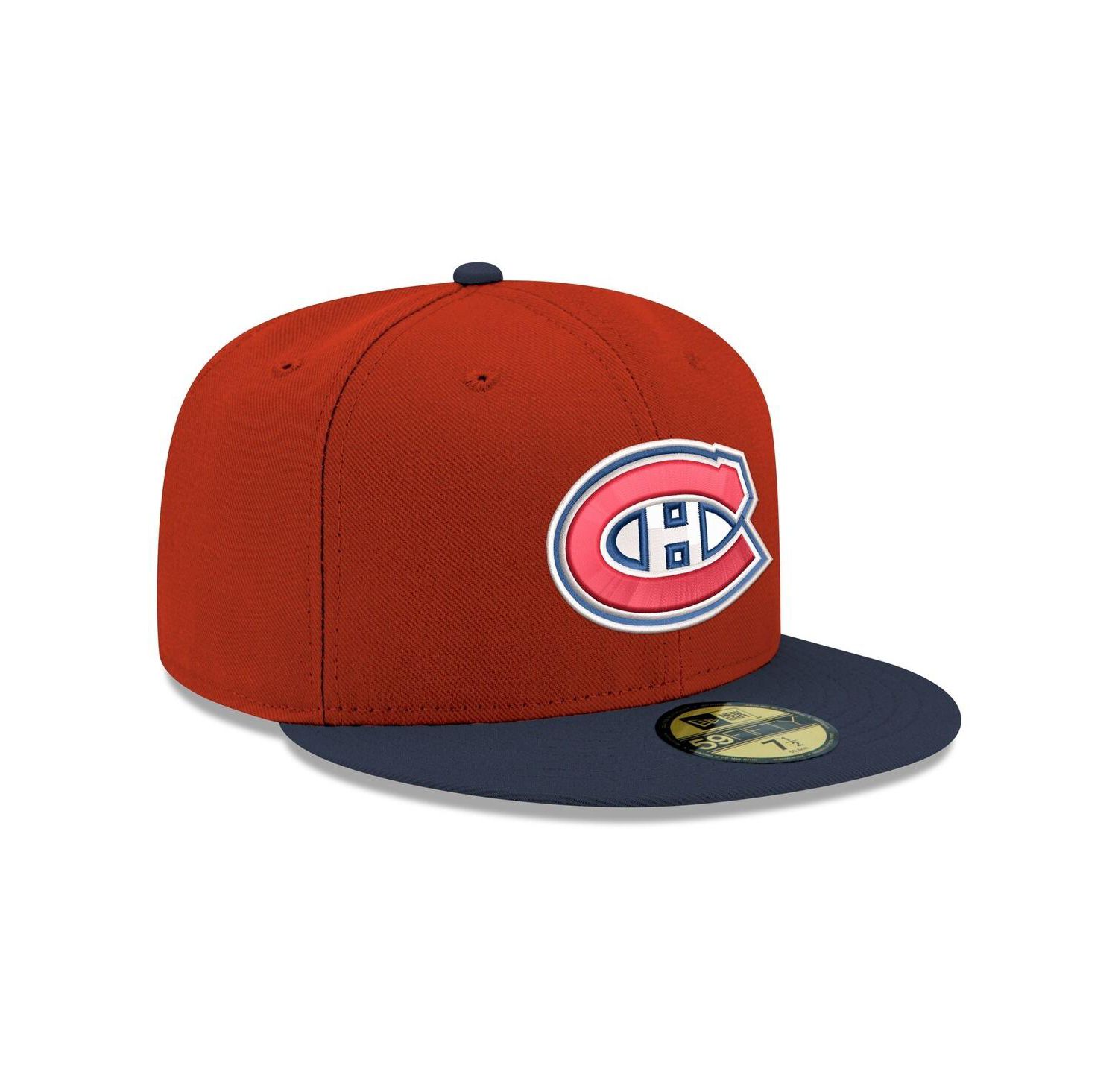 Men's Red Montreal Canadiens Core Logo Two-Tone 59FIFTY Fitted Hat