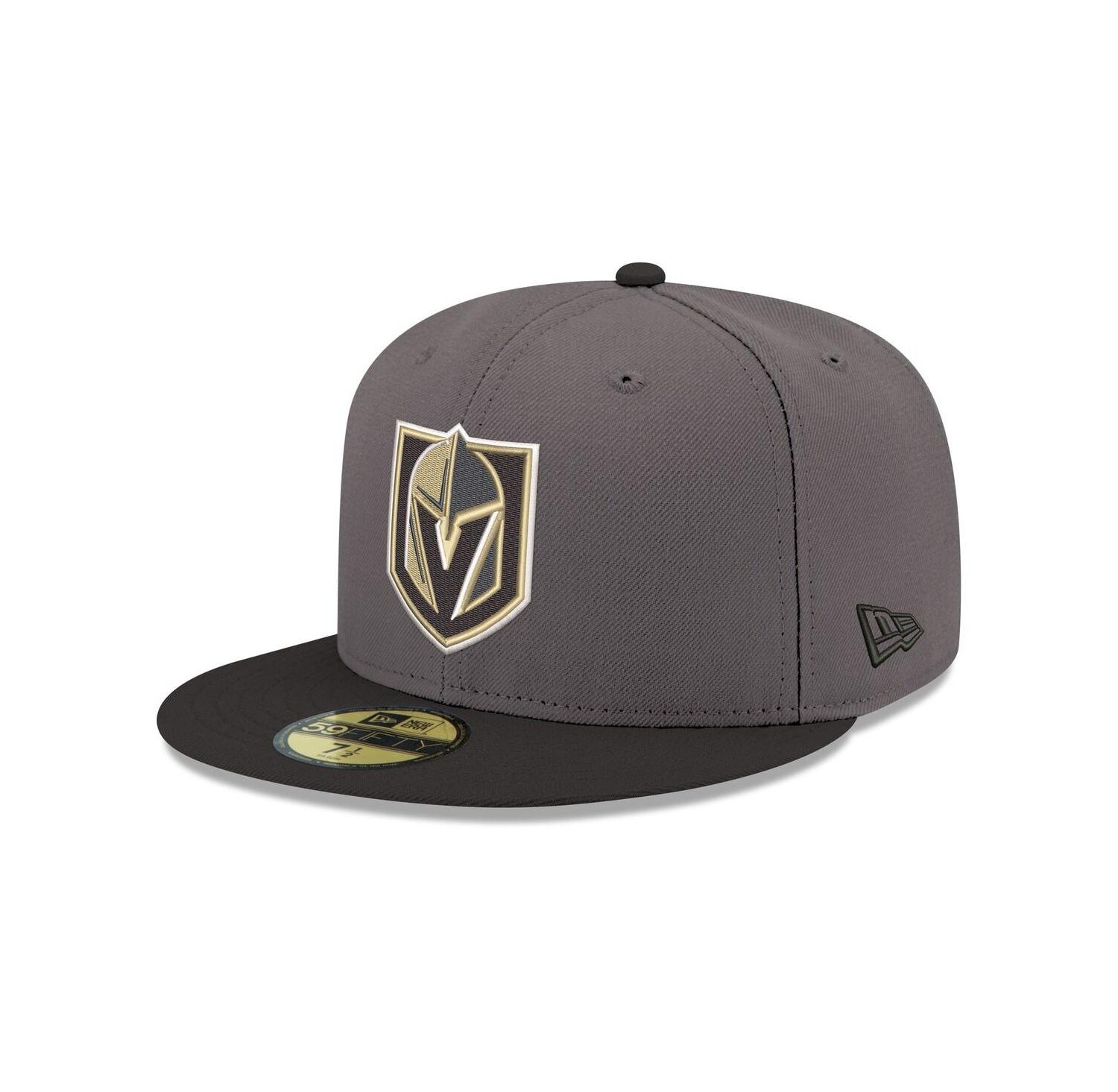 Men's Gray Vegas Golden Knights Core Logo Two-Tone 59FIFTY Fitted Hat