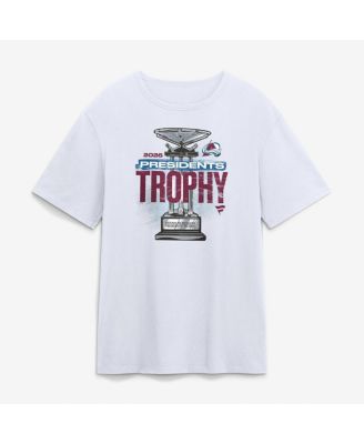 Men's White Colorado Avalanche 2026 Presidents' Trophy Winner T-Shirt
