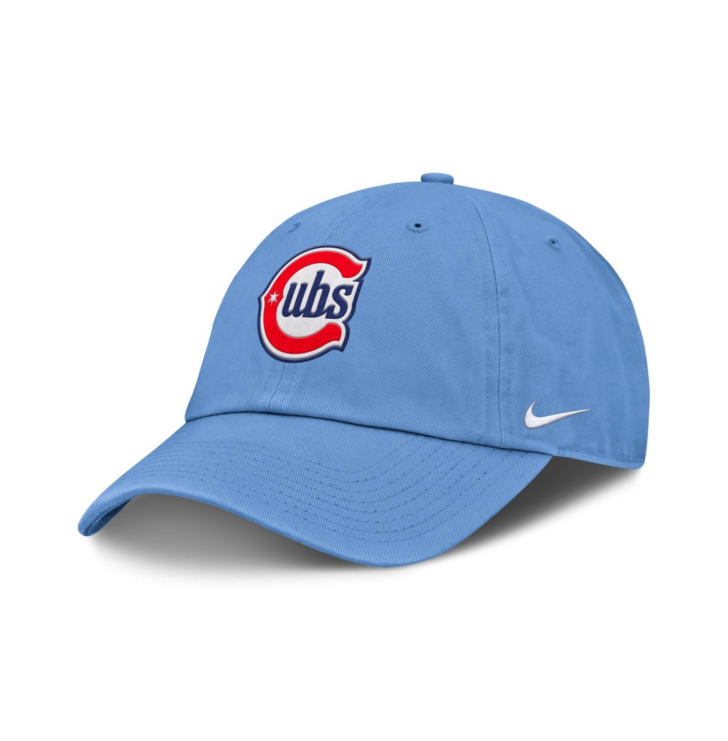 Мужская кепка Nike Light Blue Chicago Cubs Club Adjustable Hat — фото 1
