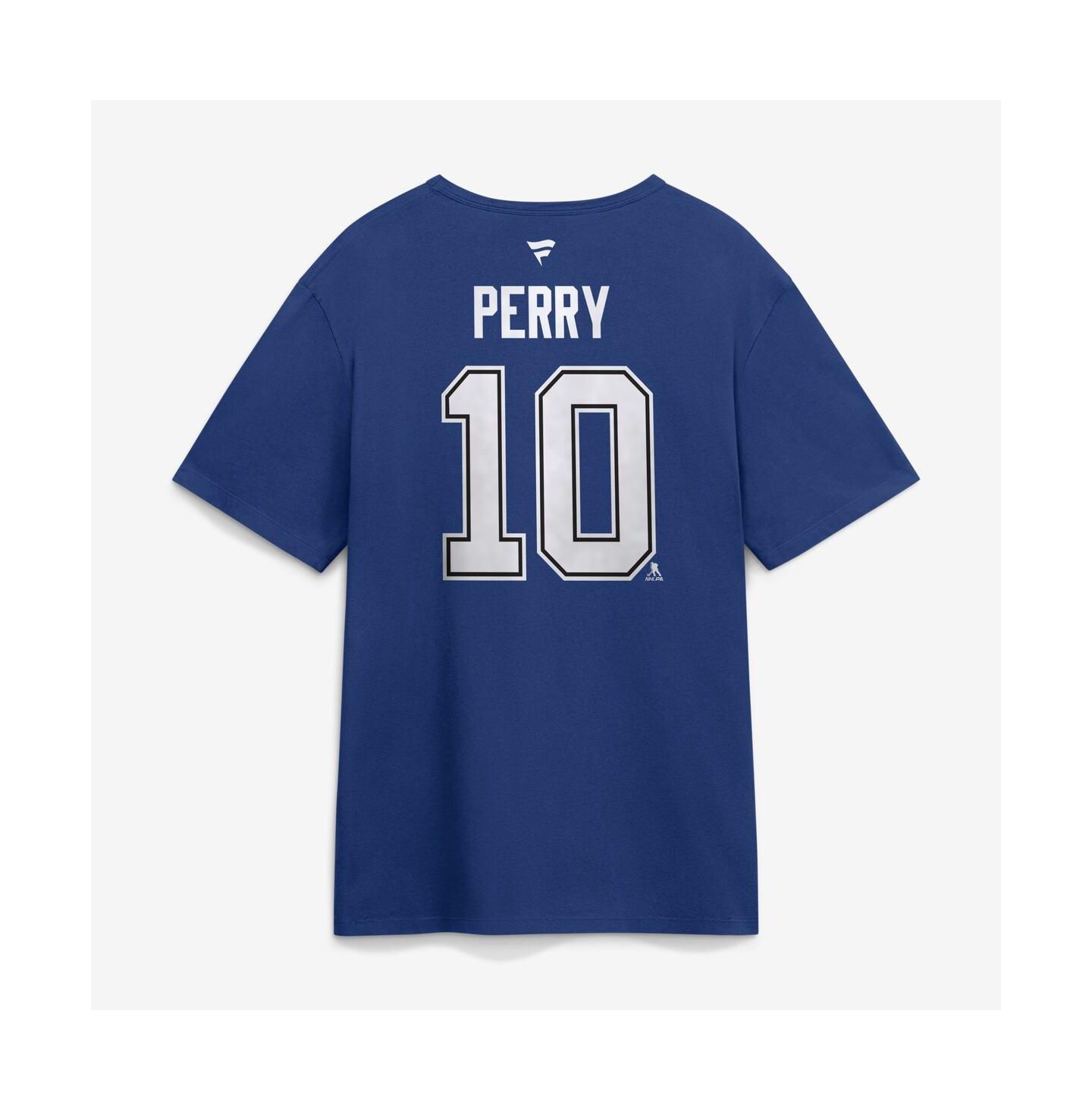Мужская футболка Fanatics Corey Perry Blue Tampa Bay Lightning Authentic Stack Name & Number — фото 3