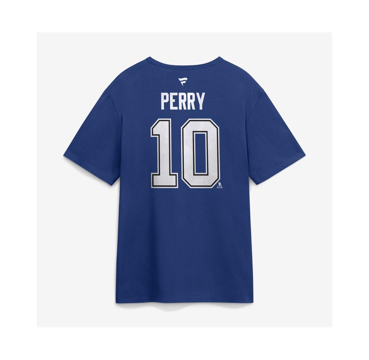 Men's Corey Perry Blue Tampa Bay Lightning Authentic Stack Name & Number T-Shirt