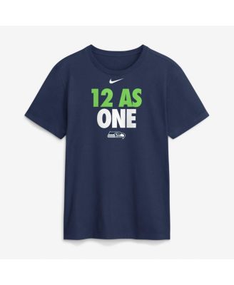 Men's Navy Seattle Seahawks 12 As One T-Shirt