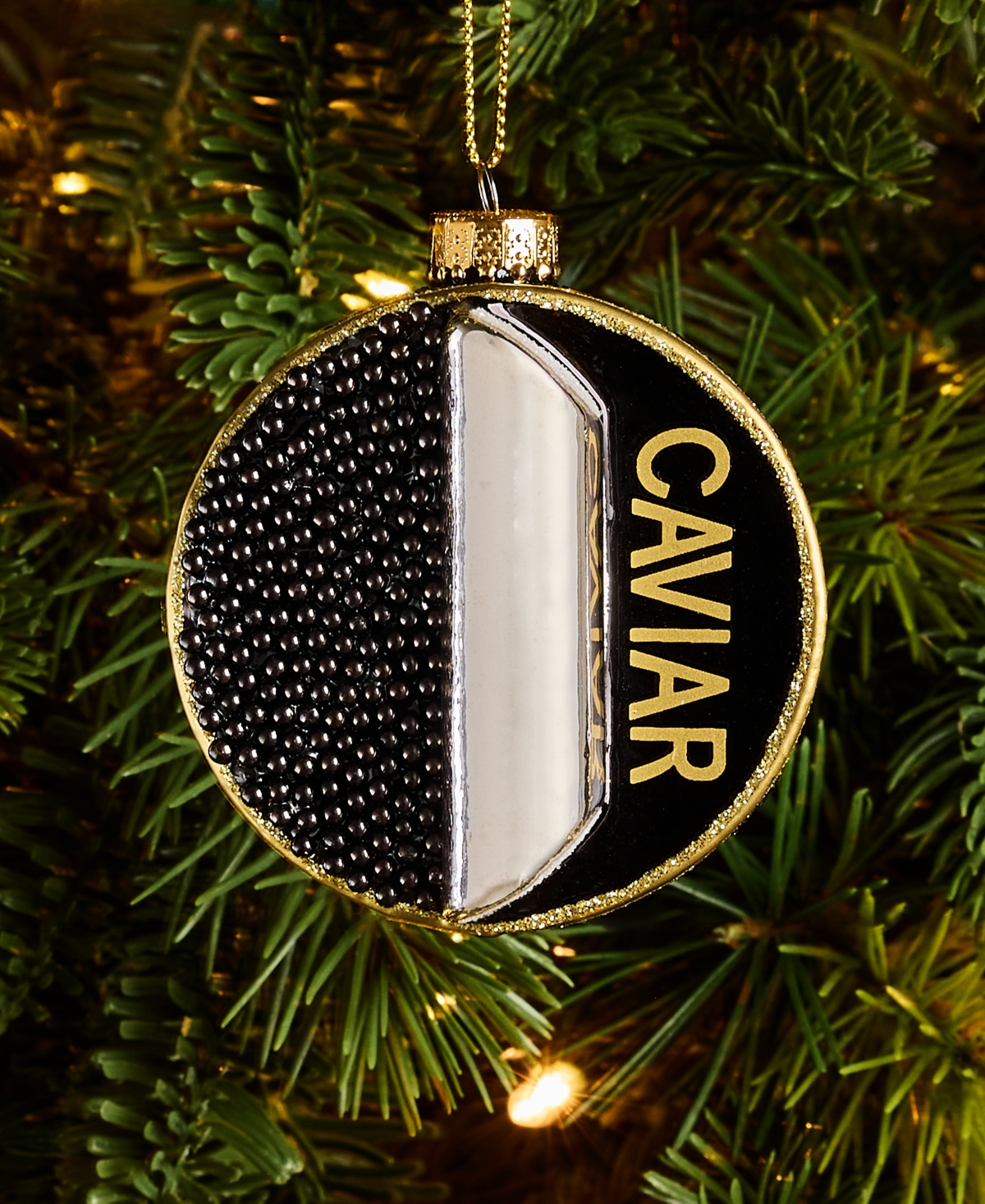Holiday Lane Foodie & Spirits Caviar Ornament, Macy's Exclusive